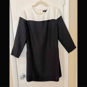 Banana Republic Black And White Sheath Dress Sz 10 NWOT
